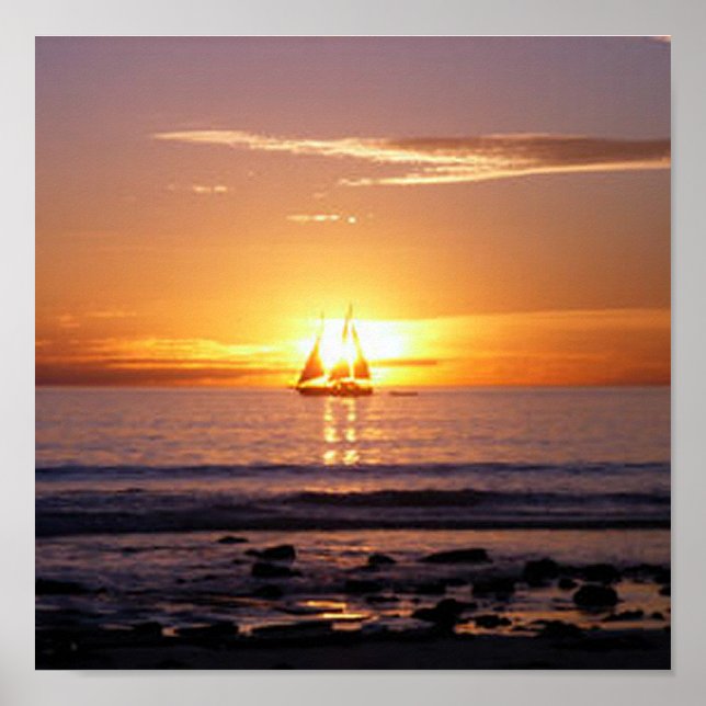 Póster Cable Beach Sunset (Frente)