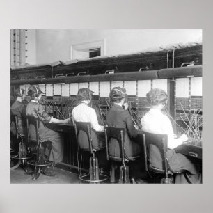 Póster Cable cruzado: 1914