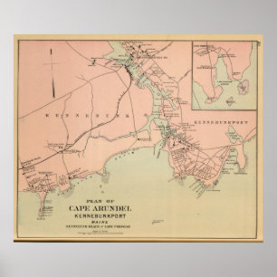 Póster Cabo Arundel, Kennebunkport, Maine