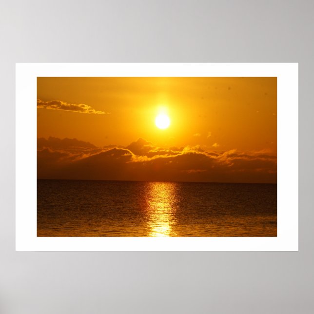 Póster Cabo Charles Sunset (Frente)