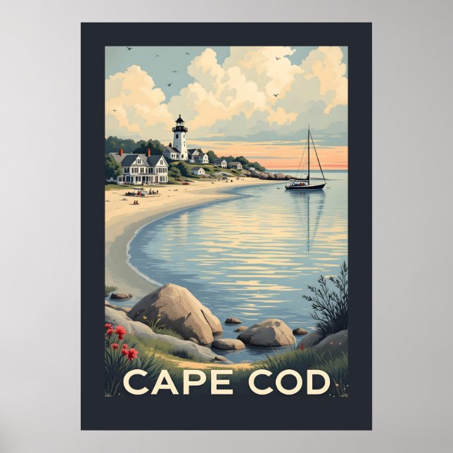 Póster Cabo Cod Massachusetts (Frente)