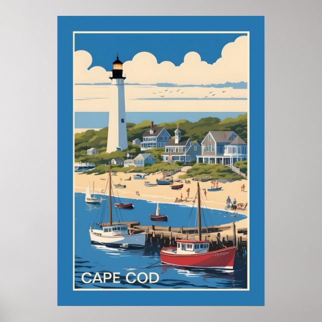 Póster Cabo Cod Massachusetts (Frente)