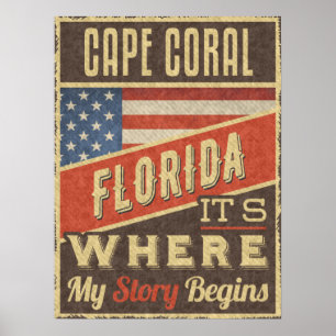 Póster Cabo Coral Florida