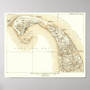 Póster Cabo Costero, Provincetown, Cabo Exterior 10:8