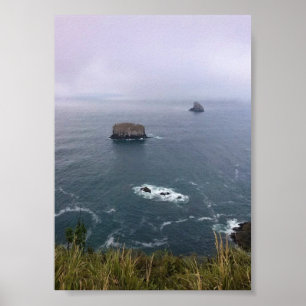 Póster Cabo Meares, Costa de Oregón