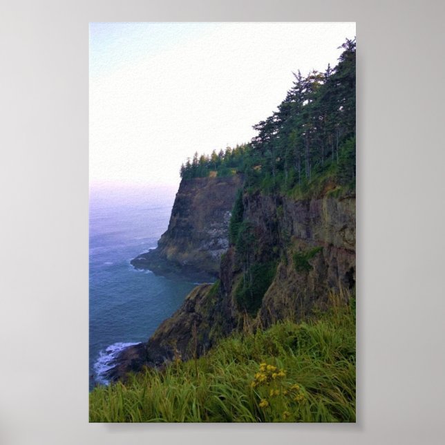Póster Cabo Meares, Costa de Oregón (Frente)