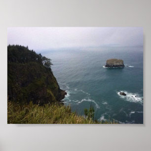 Póster Cabo Meares, Costa de Oregón