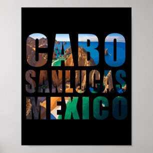 Póster Cabo san lucas méxico verano playa palmera vacacio