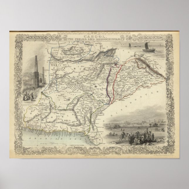 Póster Cabool, el Punjab y Beluchistán (Frente)