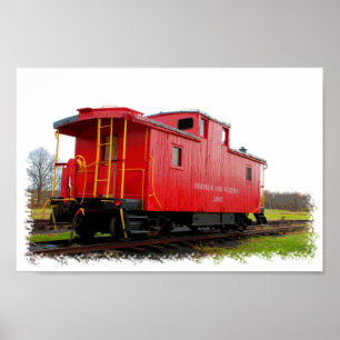 Póster Caboose rojo