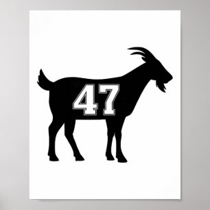 Póster Cabra 47 Trump Número 47 Presidente Trump Cabra 47