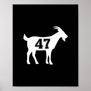 Póster Cabra 47 Trump Número 47 Presidente Trump Cabra 47