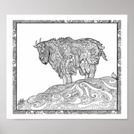 Póster Cabra de montaña de Alaska