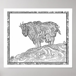 Póster Cabra de montaña de Alaska