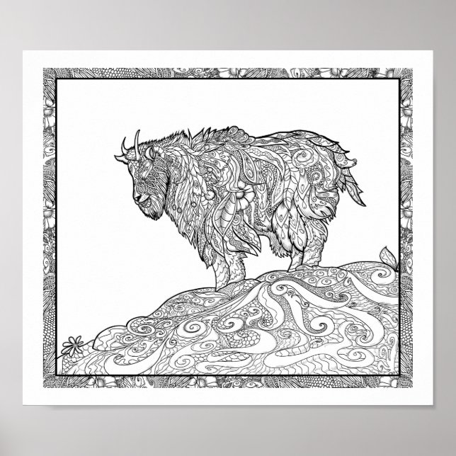 Póster Cabra de montaña de Alaska (Frente)