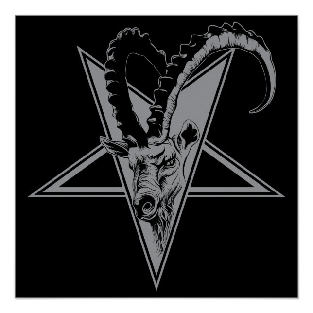 Póster Cabra en un Pentagrama (Anverso)