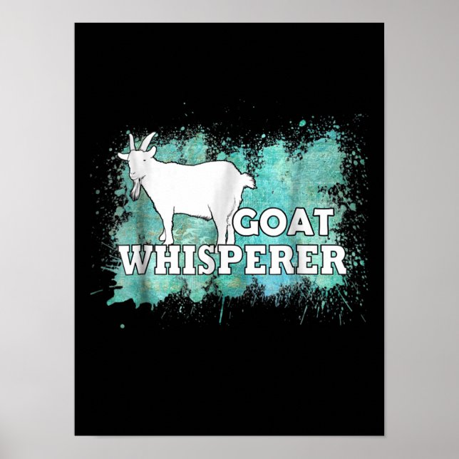 Póster Cabra Whisperer Cabra Granjero (Frente)