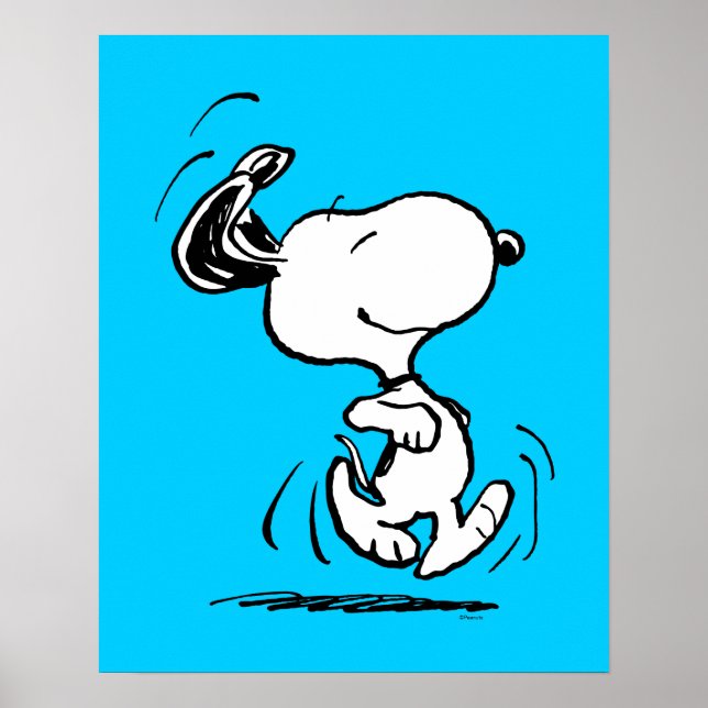 Póster Cacahuetes | Baile Snoopy Happy (Frente)