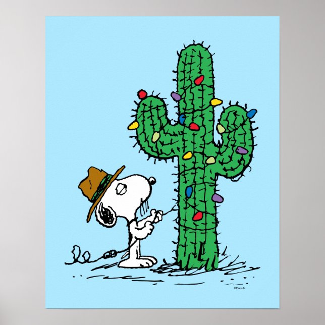 Póster Cacahuetes | Cactus de vacaciones de Spike (Frente)