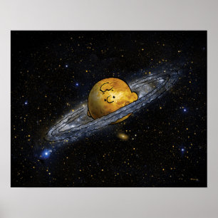 Póster Cacahuetes   Charlie Brown Espaciado