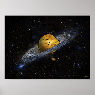 Póster Cacahuetes   Charlie Brown Espaciado