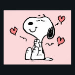 Póster Cacahuetes | Corazones Snoopy<br><div class="desc">Echa un vistazo a este divertido diseño de maní con Snoopy.</div>