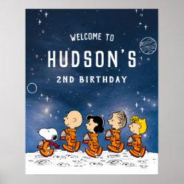 Póster Cacahuetes | Cumpleaños espacial