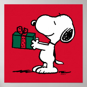 Póster Cacahuetes Entrega de Navidades Snoopy