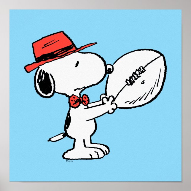Póster Cacahuetes | Entrenador de Snoopy Football (Frente)
