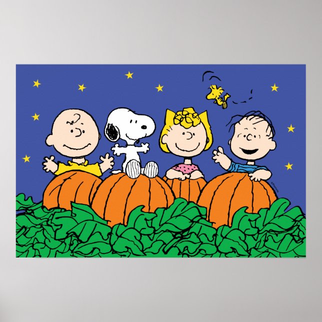 Póster Cacahuetes | Es la gran calabaza Charlie Brown (Frente)