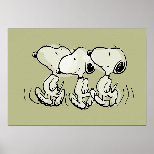 Póster Cacahuetes | Escala de Snoopy (Frente)