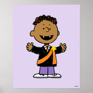 Póster Cacahuetes Franklin Halloween Vampiro