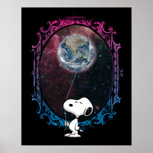 Póster Cacahuetes   Globo Snoopy Spout