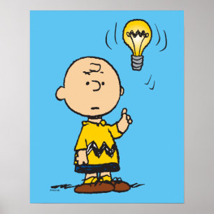 Póster Cacahuetes   Idea de Charlie Brown sobre la bombil