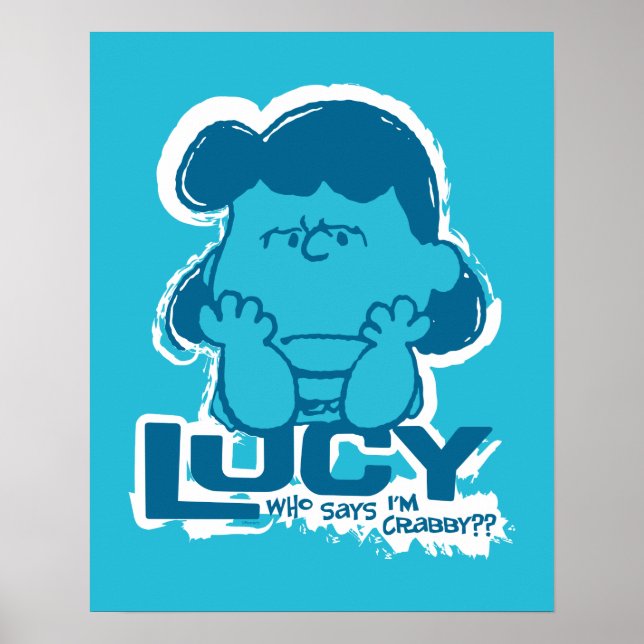 Póster Cacahuetes | Lucy ¿Quién dice que soy cangrejo? (Frente)