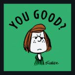 Póster Cacahuetes | Patty Peppermint, ¿bien?<br><div class="desc">Echa un vistazo a este divertido diseño de maní con Peppermint Patty.</div>