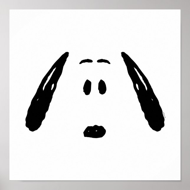 Póster Cacahuetes | Snoopy Face (Frente)