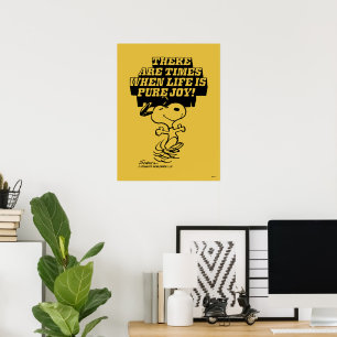 Póster Cacahuetes   Snoopy Pure Joy