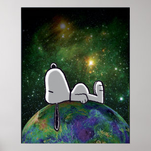 Póster Cacahuetes   Snoopy Spacing Out