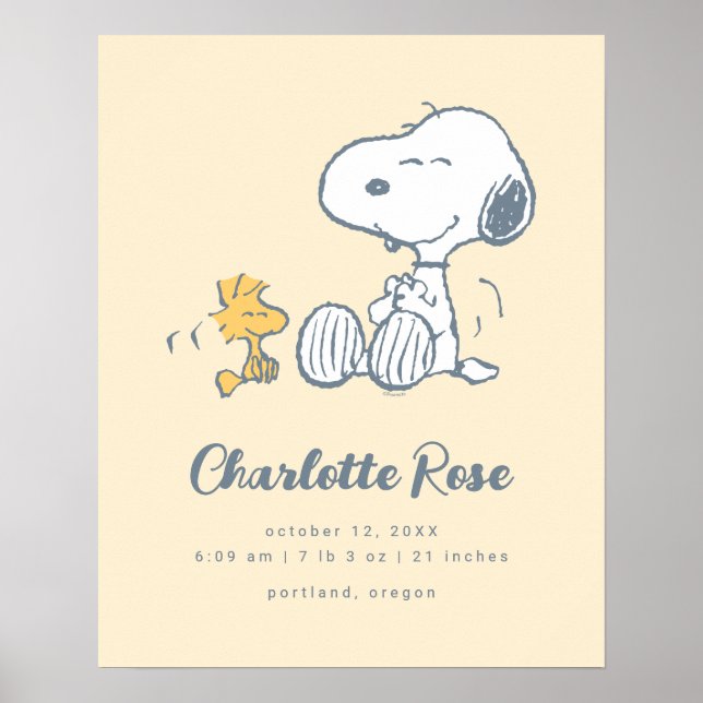 Póster Cacahuetes | Snoopy & Woodstock (Frente)