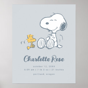 Póster Cacahuetes Snoopy & Woodstock