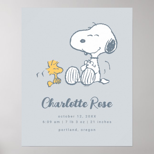 Póster Cacahuetes | Snoopy & Woodstock (Frente)