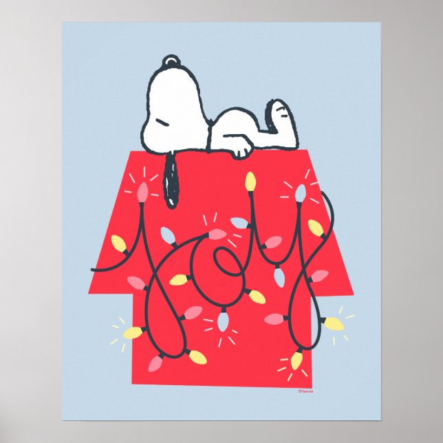 Póster Cacahuetes | Soñador navideño de Snoopy (Frente)