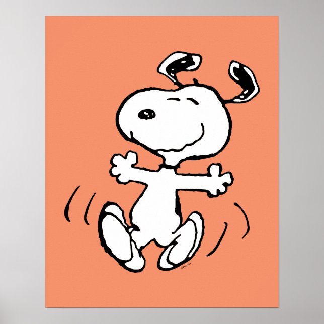 Póster Cacahuetes | Un baile feliz Snoopy (Frente)