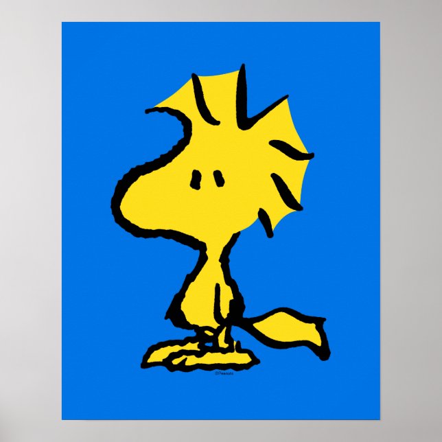 Póster Cacahuetes | Woodstock, amigo de Snoopy (Frente)