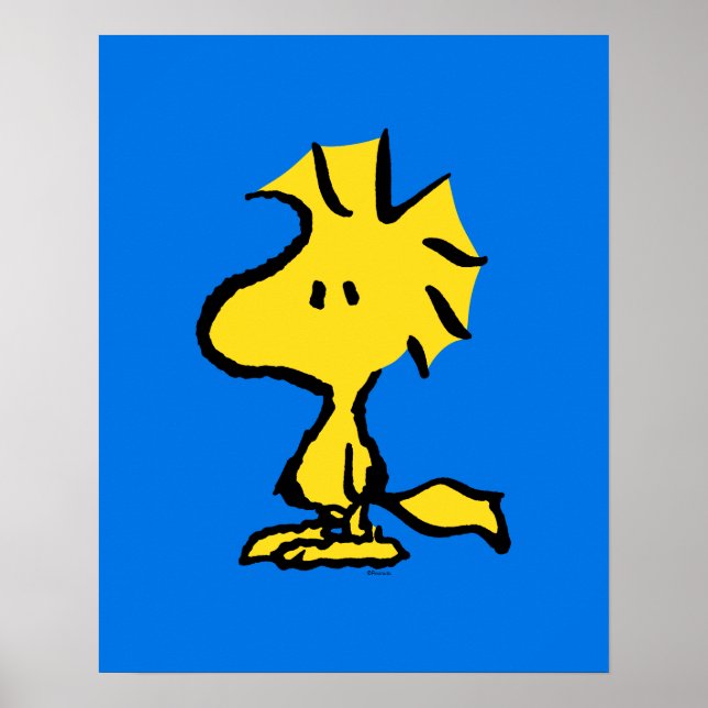 Póster Cacahuetes | Woodstock, amigo de Snoopy (Frente)