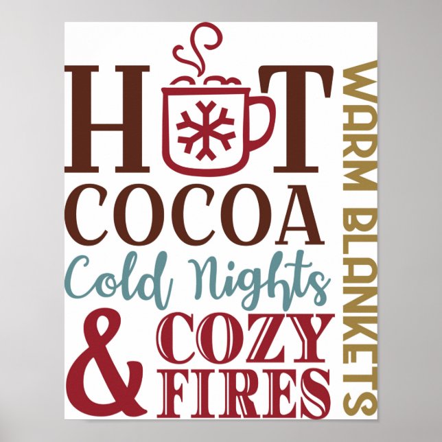 Póster Cacao caliente (Frente)