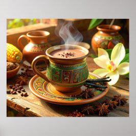 PÓSTER CACAO - CHOCOLATE CALIENTE