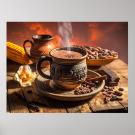 PÓSTER CACAO - CHOCOLATE CALIENTE