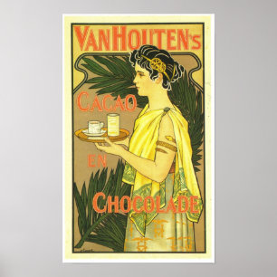 Póster Cacao en chocolate